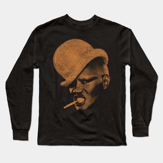 Grace Jones Long Sleeve T-Shirt by HARDER.CO